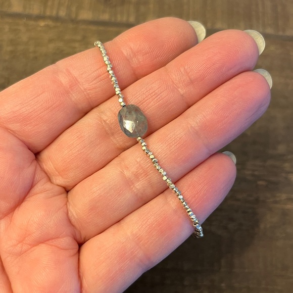 Blue Tourmaline & Sterling Bracelet - Picture 1 of 4